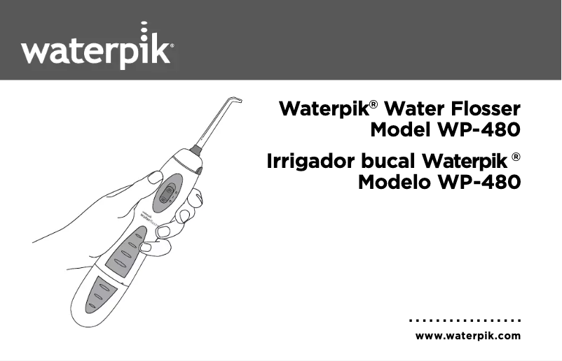 Página 1 del manual Manual de usuario Waterpik WP-480