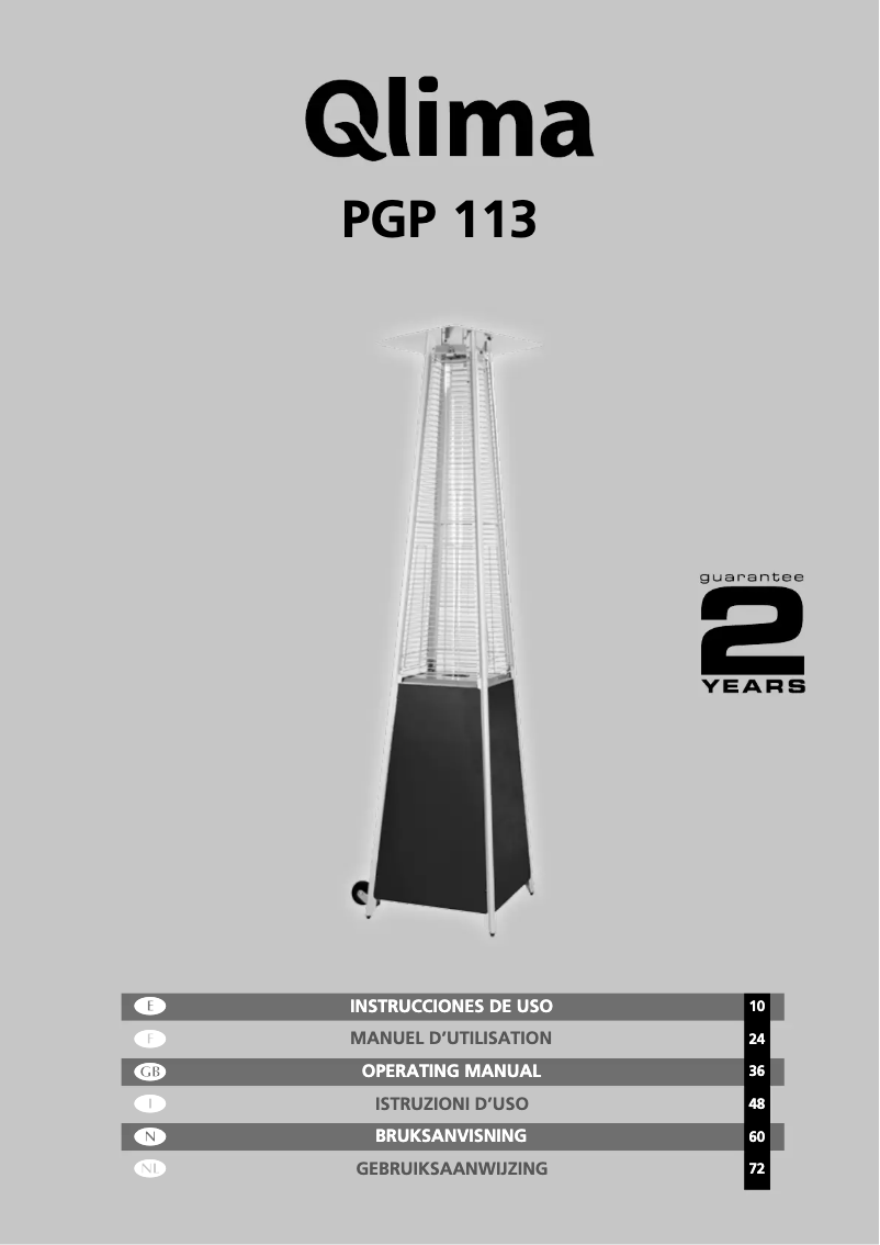 Imagen de la primera página del manual del dispositivo PGP 113