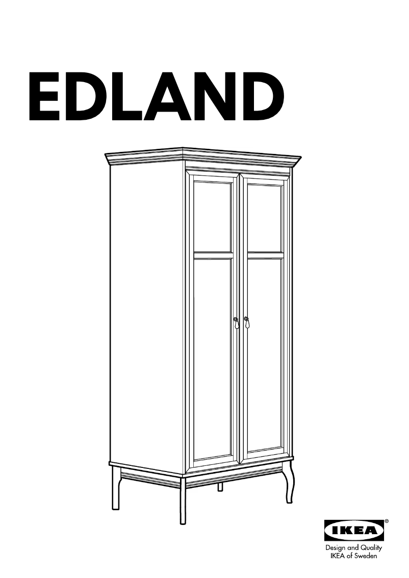 Página 1 del manual Manual de usuario Ikea EDLAND