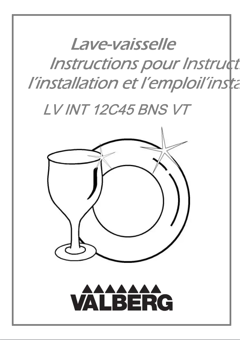 Página 1 del manual Manual de usuario Valberg LV INT 12C45 BNS VT