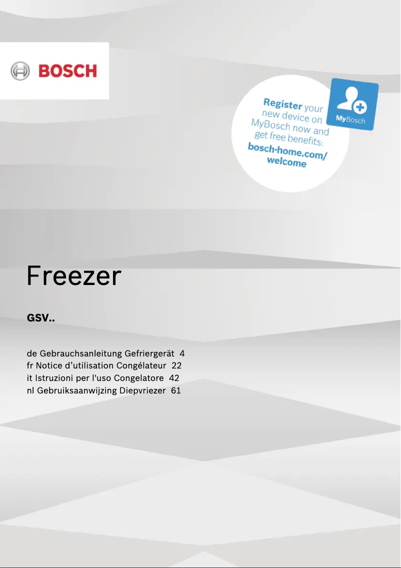 Imagen de la primera página del manual del dispositivo Serie 4 GSV29VWEV