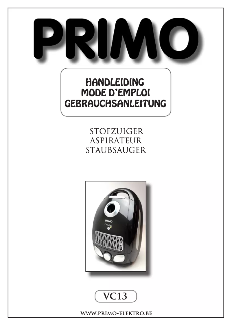 Página 1 del manual Manual de usuario Primo VC 13