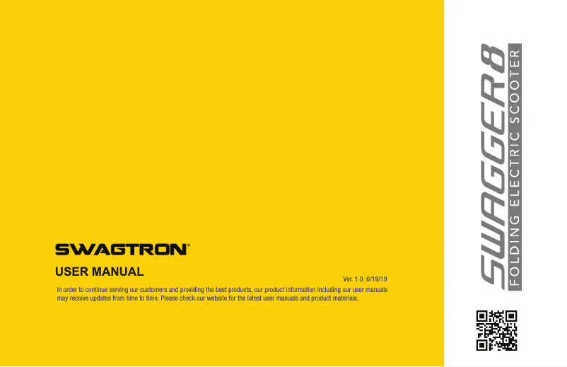 Página 1 del manual Manual de usuario Swagtron Swagger 8