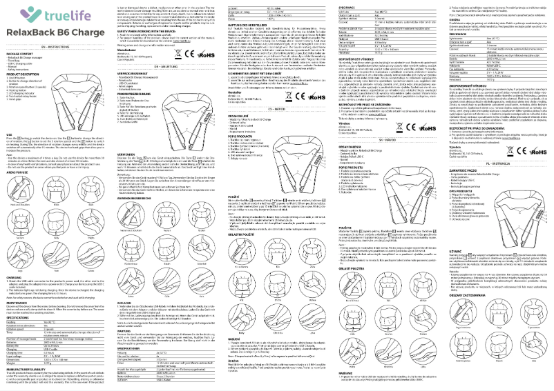 Imagen de la primera página del manual del dispositivo RelaxBack B6 Charge