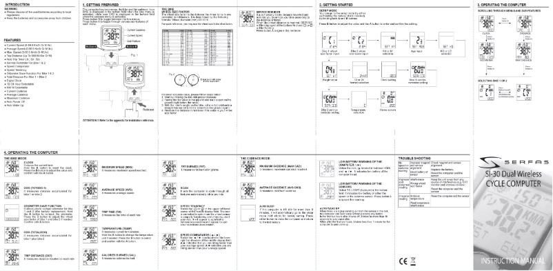 Página nº 1 - Manual de usuario Serfas SI-30