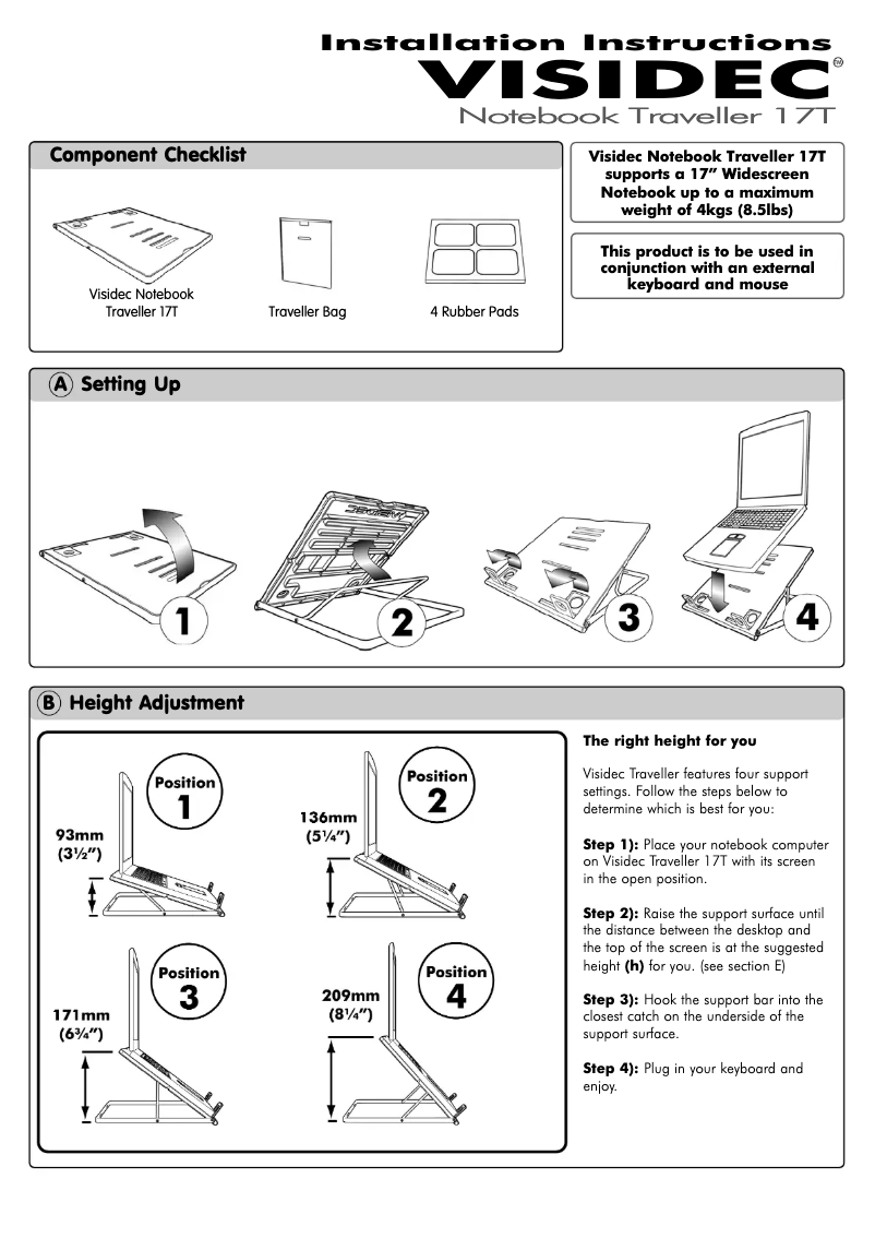 Imagen de la primera página del manual del dispositivo V-17T