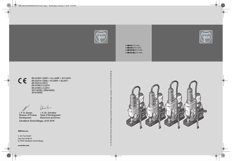 Imagen de la primera página del manual del dispositivo KBE 50-2