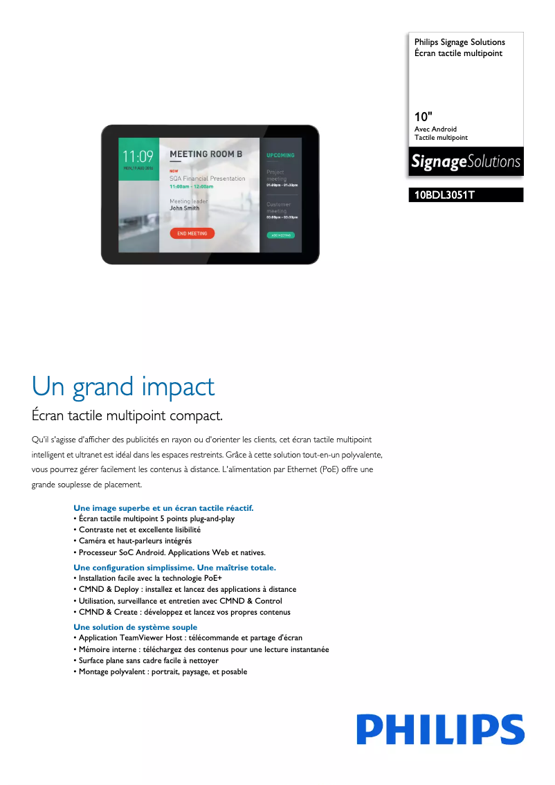 Imagen de la primera página del manual del dispositivo 10BDL3051T