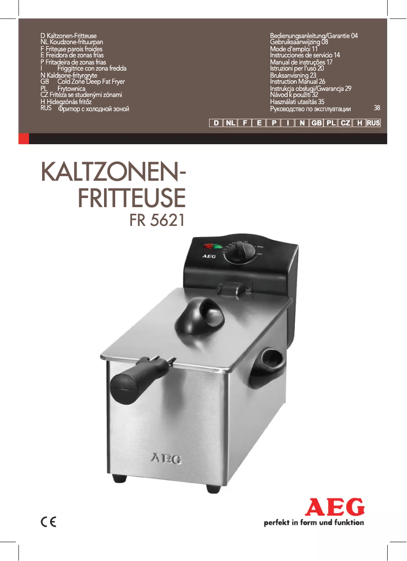 Página nº 1 - Manual de usuario AEG FR 5621