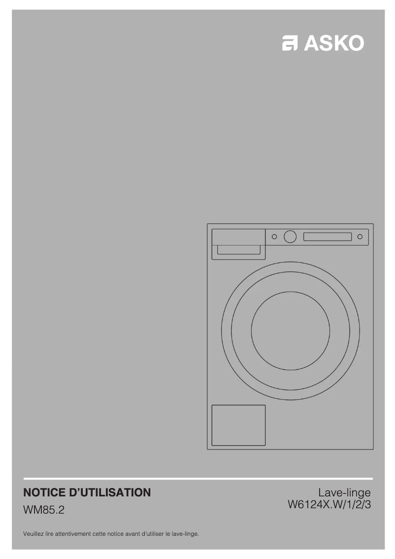 Página 1 del manual Manual de usuario Asko W6124XW2