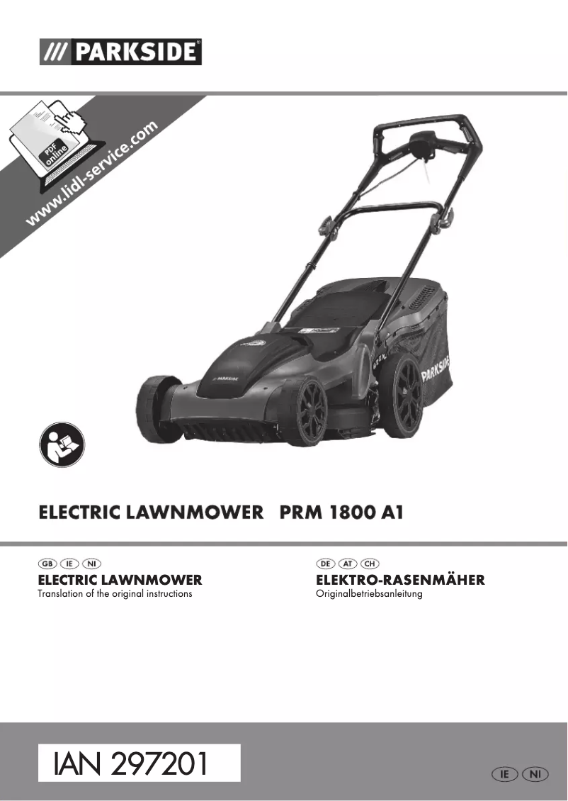 Imagen de la primera página del manual del dispositivo PRM 1800 A1