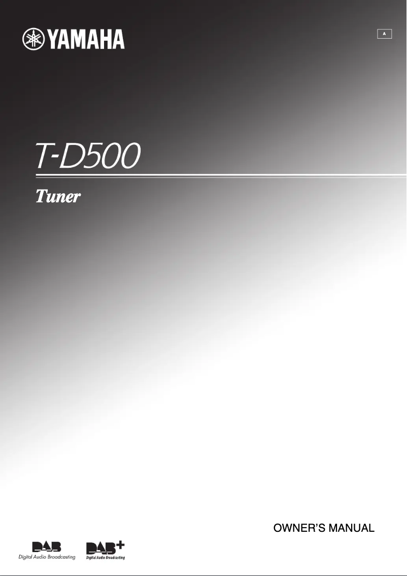 Imagen de la primera página del manual del dispositivo T-D500