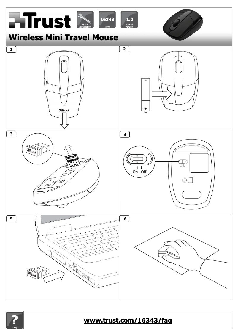 Página nº 1 - Manual de usuario Trust Wireless Mini Travel