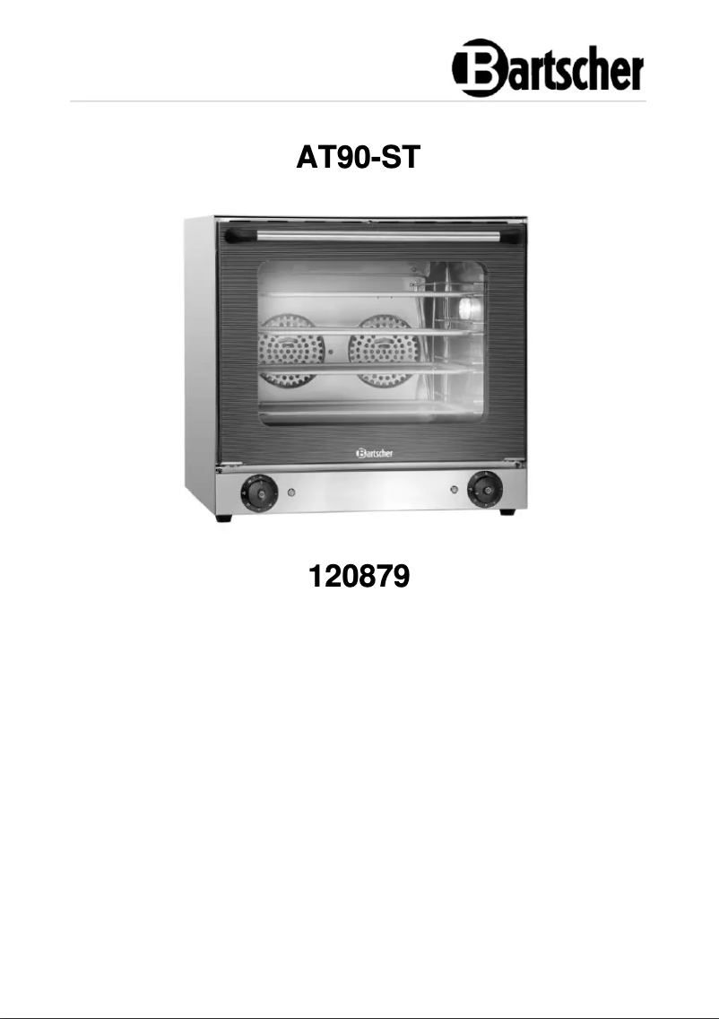 Página 1 del manual Manual de usuario Bartscher AT90-ST