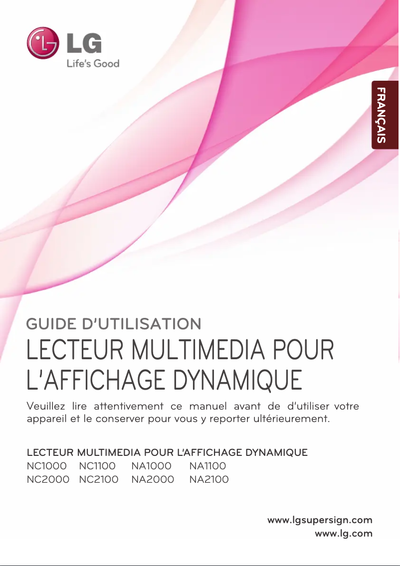 Imagen de la primera página del manual del dispositivo NC1100