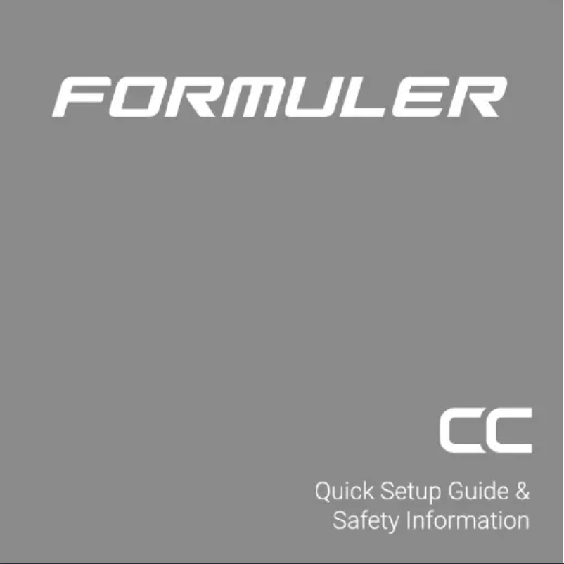 Página 1 del manual Manual de usuario Formuler CC