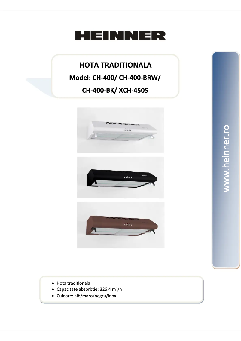 Imagen de la primera página del manual del dispositivo CH-400