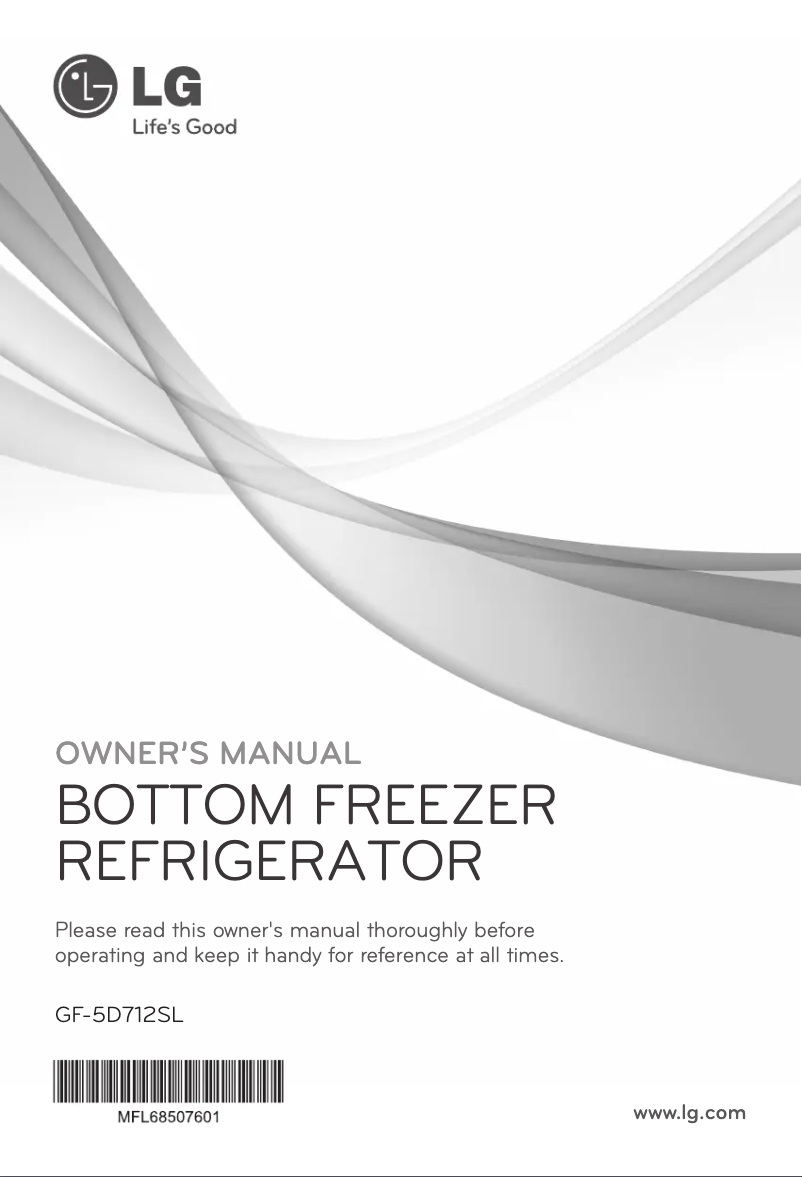 Imagen de la primera página del manual del dispositivo GF-5D712SL