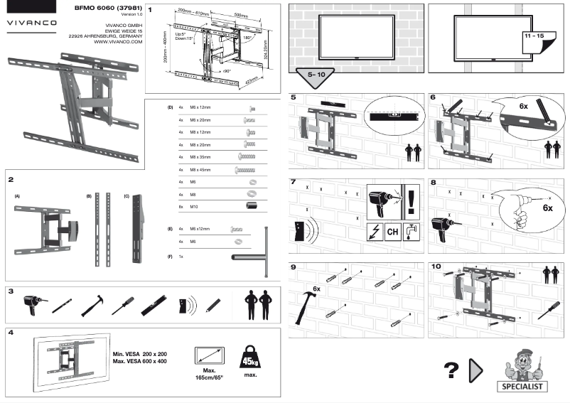 Imagen de la primera página del manual del dispositivo BFMO 6060