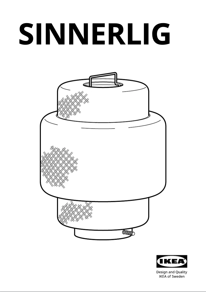 Imagen de la primera página del manual del dispositivo SINNERLIG 505.012.07