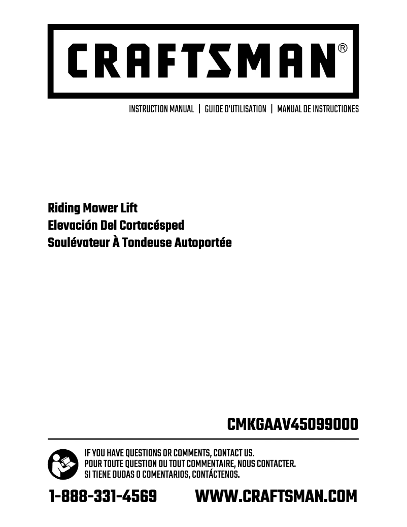 Página 1 del manual Manual de usuario Craftsman CMKGAAV45099000