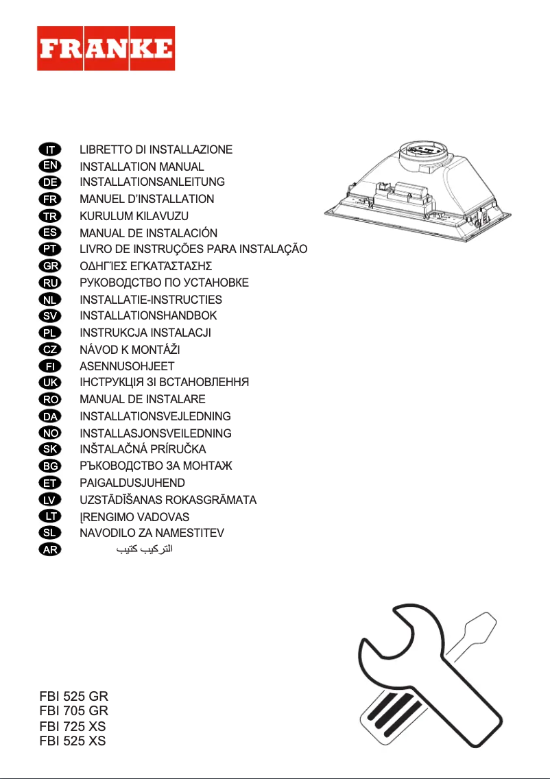 Página 1 del manual Manual de usuario Franke FBI 525 GR