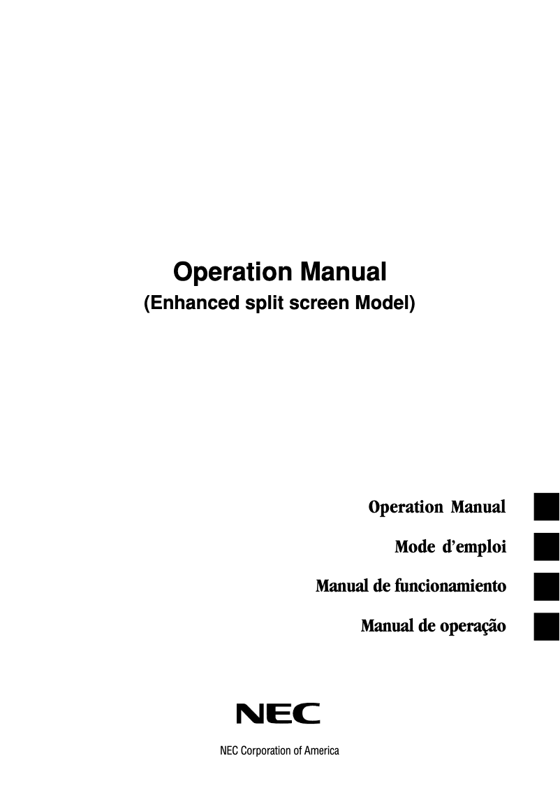 Imagen de la primera página del manual del dispositivo PlasmaSync 60XR5