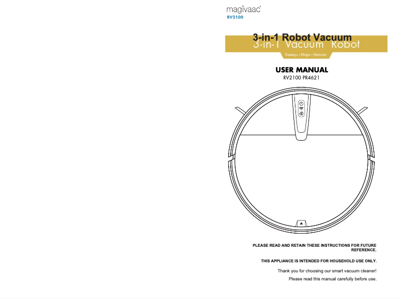 Página nº 1 - Manual de usuario Magivaac RV2100
