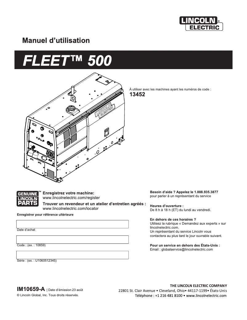 Imagen de la primera página del manual del dispositivo Fleet 500