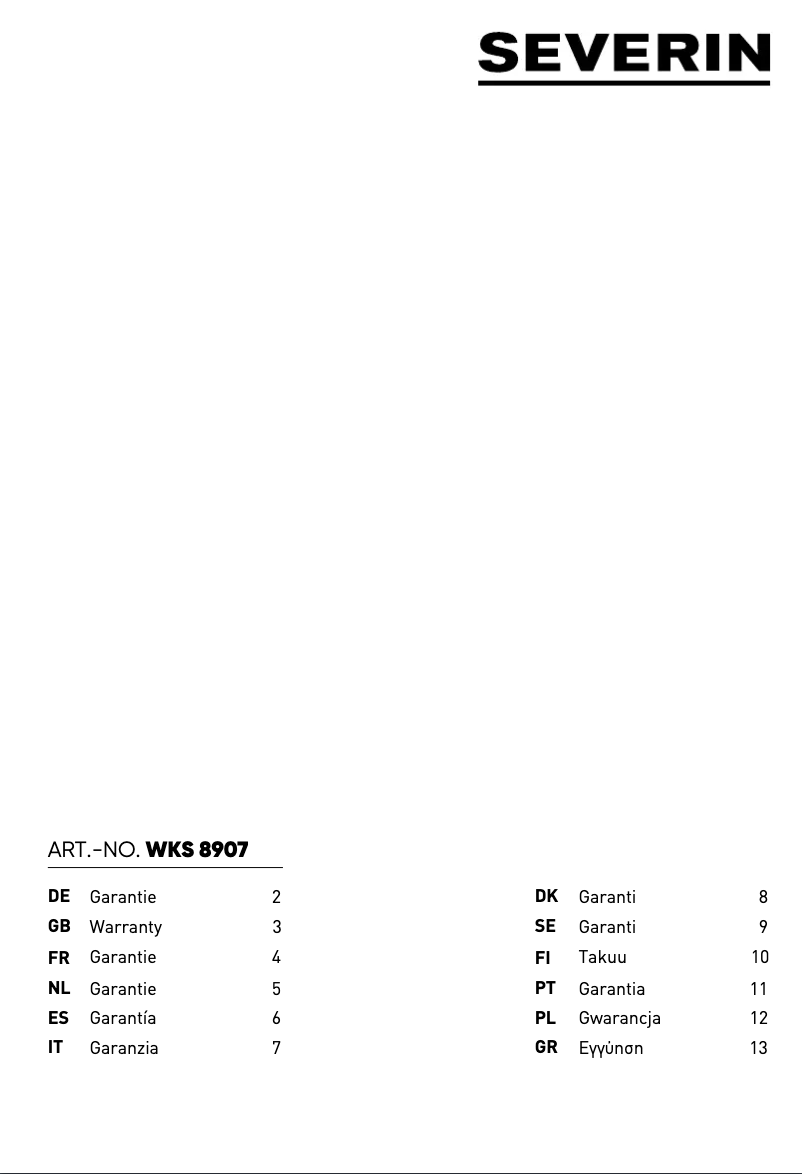 Imagen de la primera página del manual del dispositivo WKS 8907