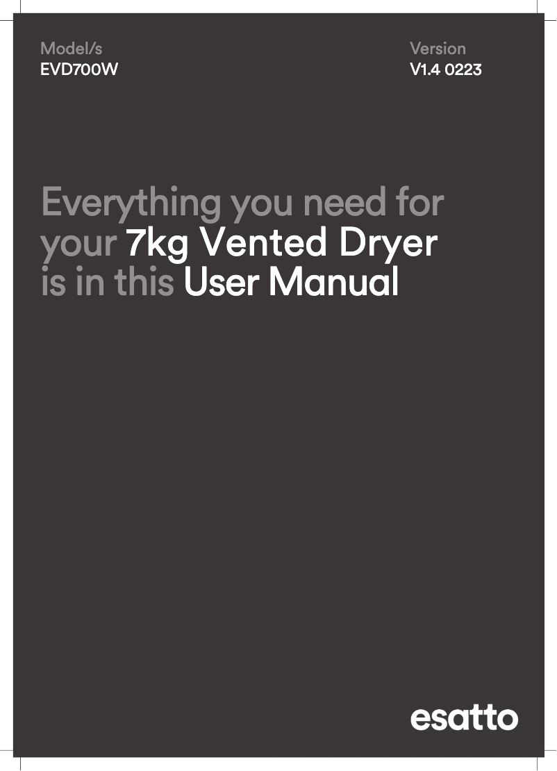 Imagen de la primera página del manual del dispositivo EVD700W