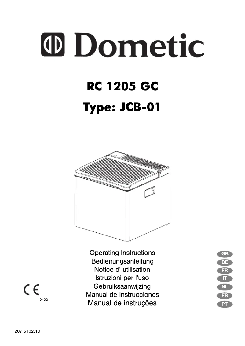 Imagen de la primera página del manual del dispositivo CombiCool RC 1205 GC