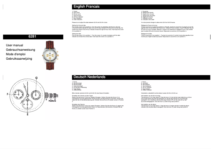 Página nº 1 - Manual de usuario Davis 6281