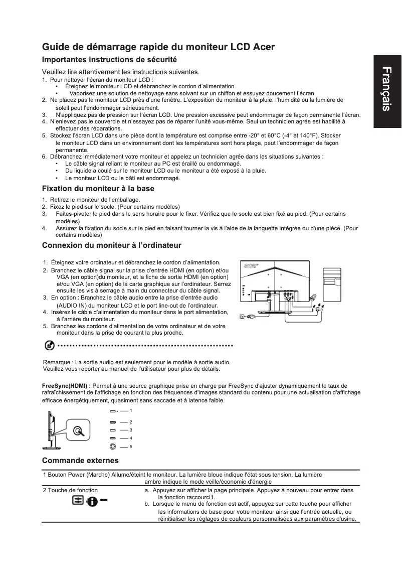 Imagen de la primera página del manual del dispositivo KA242Y