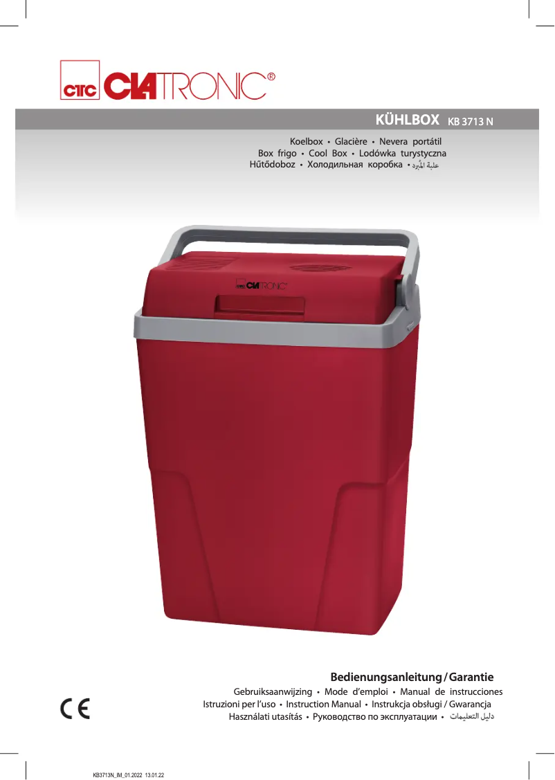 Imagen de la primera página del manual del dispositivo KB 3713 N