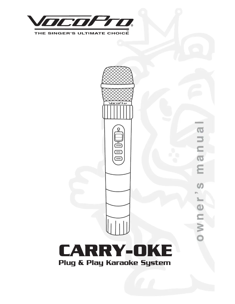 Imagen de la primera página del manual del dispositivo Carry-Oke Star