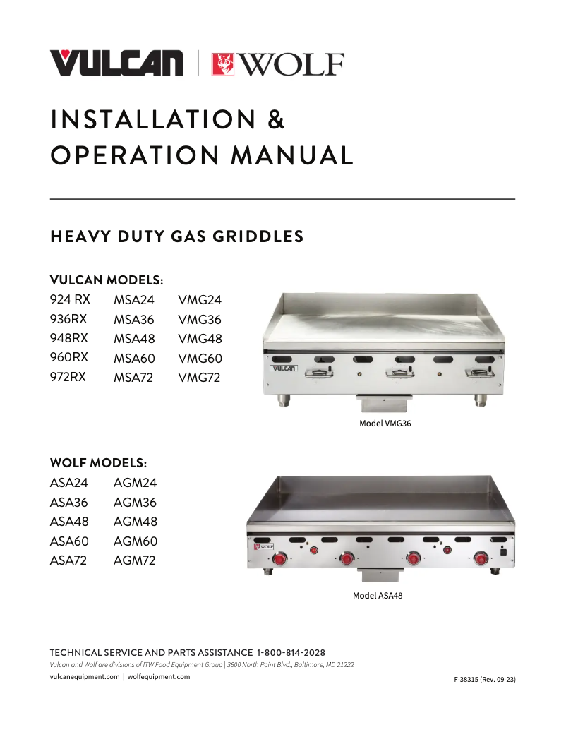 Página 1 del manual Manual de usuario Vulcan 948RX