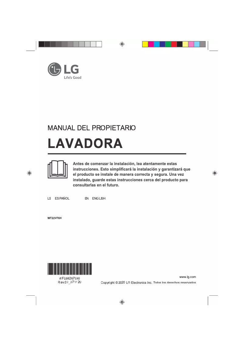 Imagen de la primera página del manual del dispositivo WT22VT6H