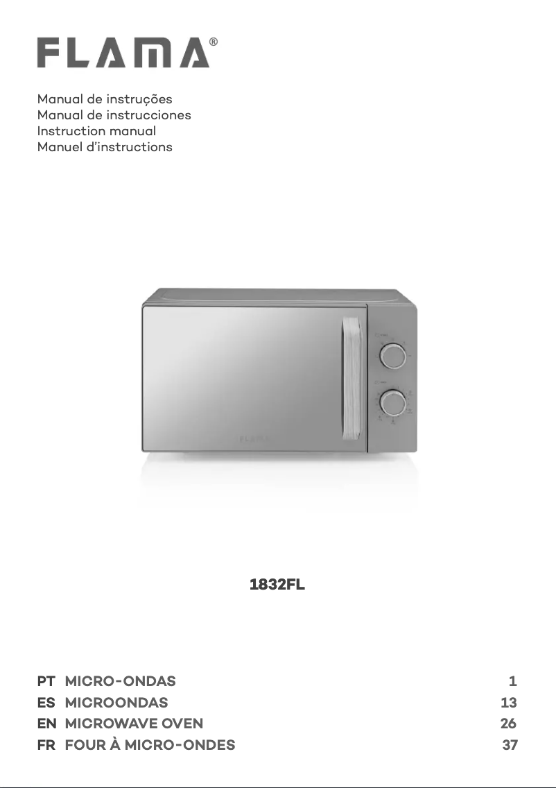 Imagen de la primera página del manual del dispositivo 1832FL