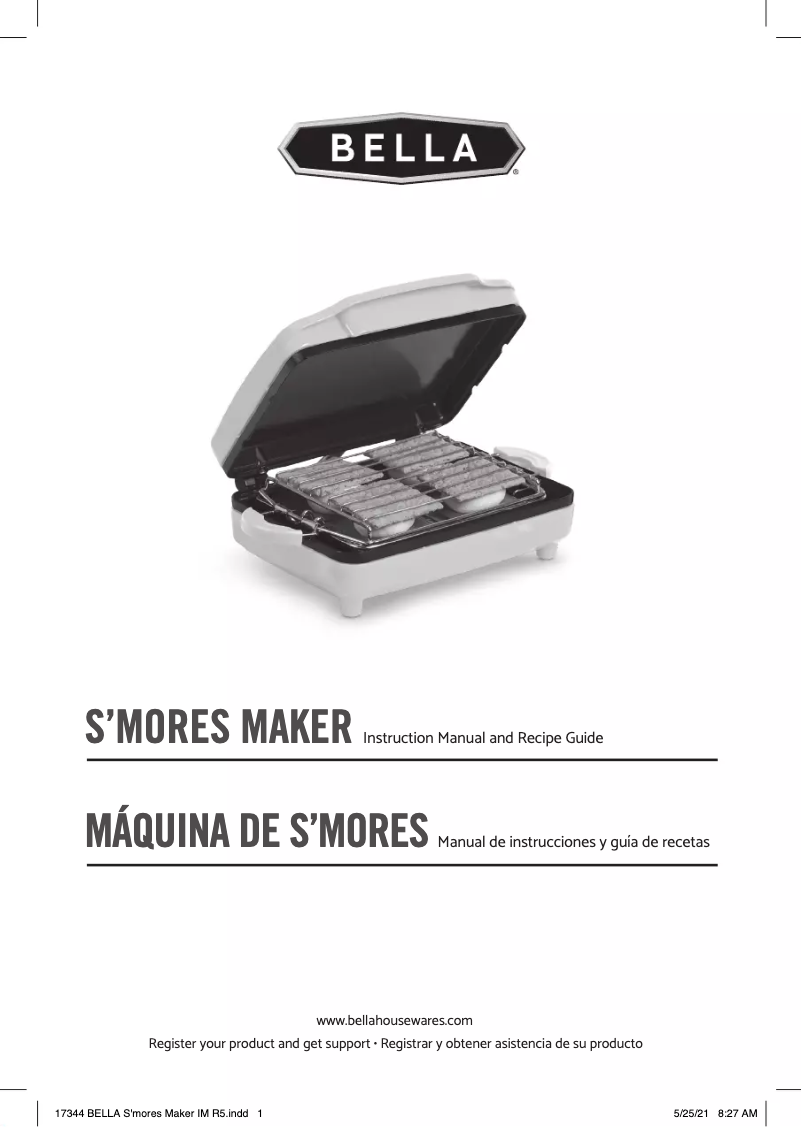 Imagen de la primera página del manual del dispositivo S'mores Maker