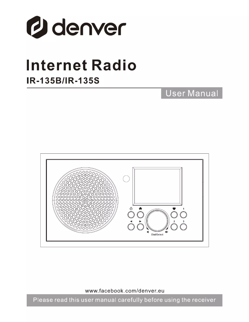 Página 1 del manual Manual de usuario Denver IR-135B