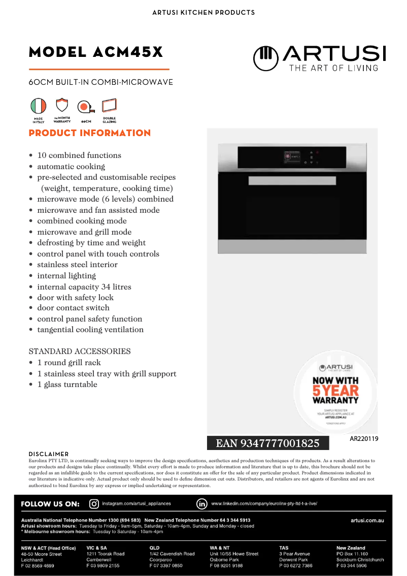 Imagen de la primera página del manual del dispositivo ACM45X