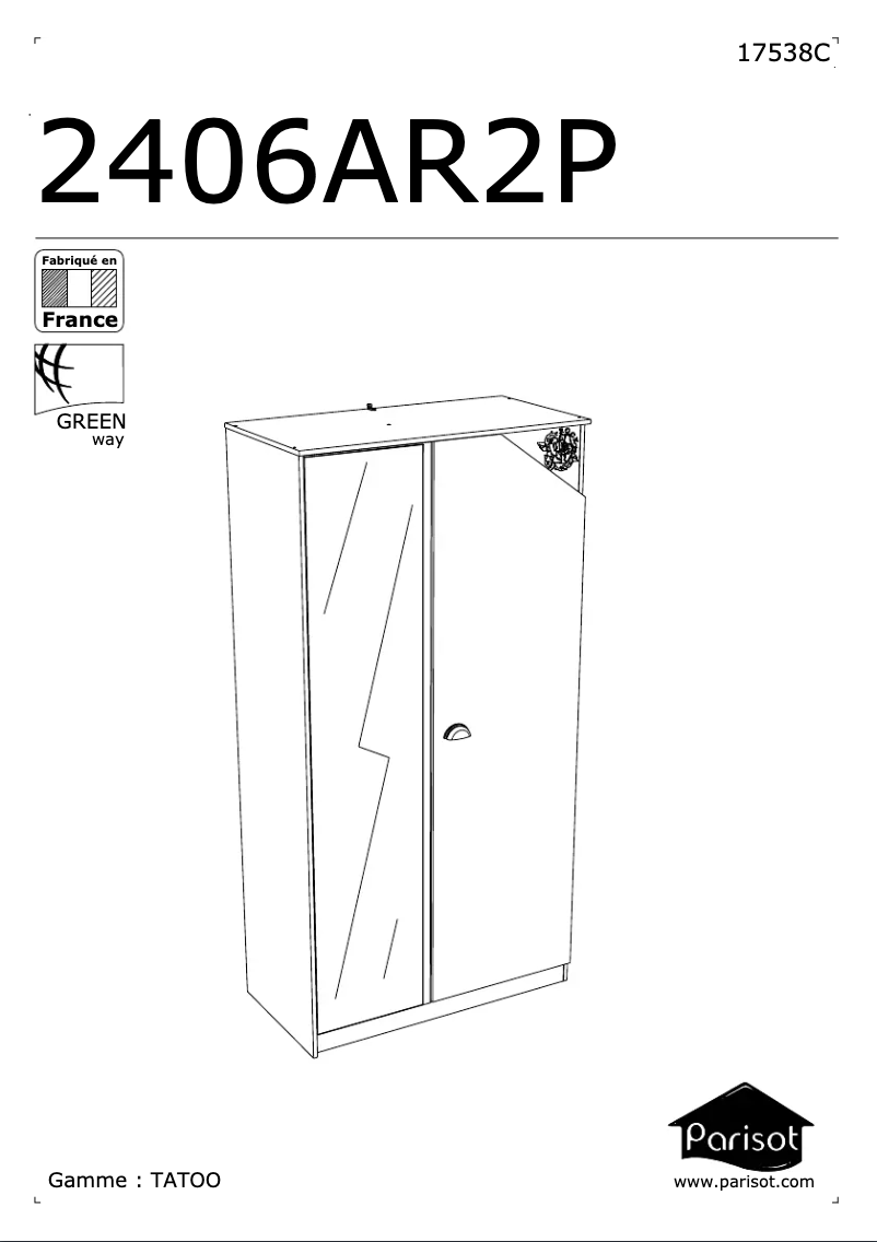 Imagen de la primera página del manual del dispositivo Tattoo 2406AR2P