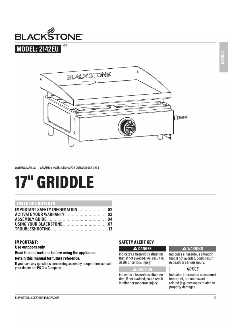 Página 1 del manual Manual de usuario Blackstone 2142EU