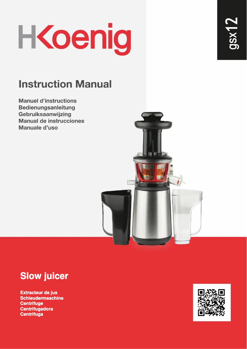 Imagen de la primera página del manual del dispositivo GSX12