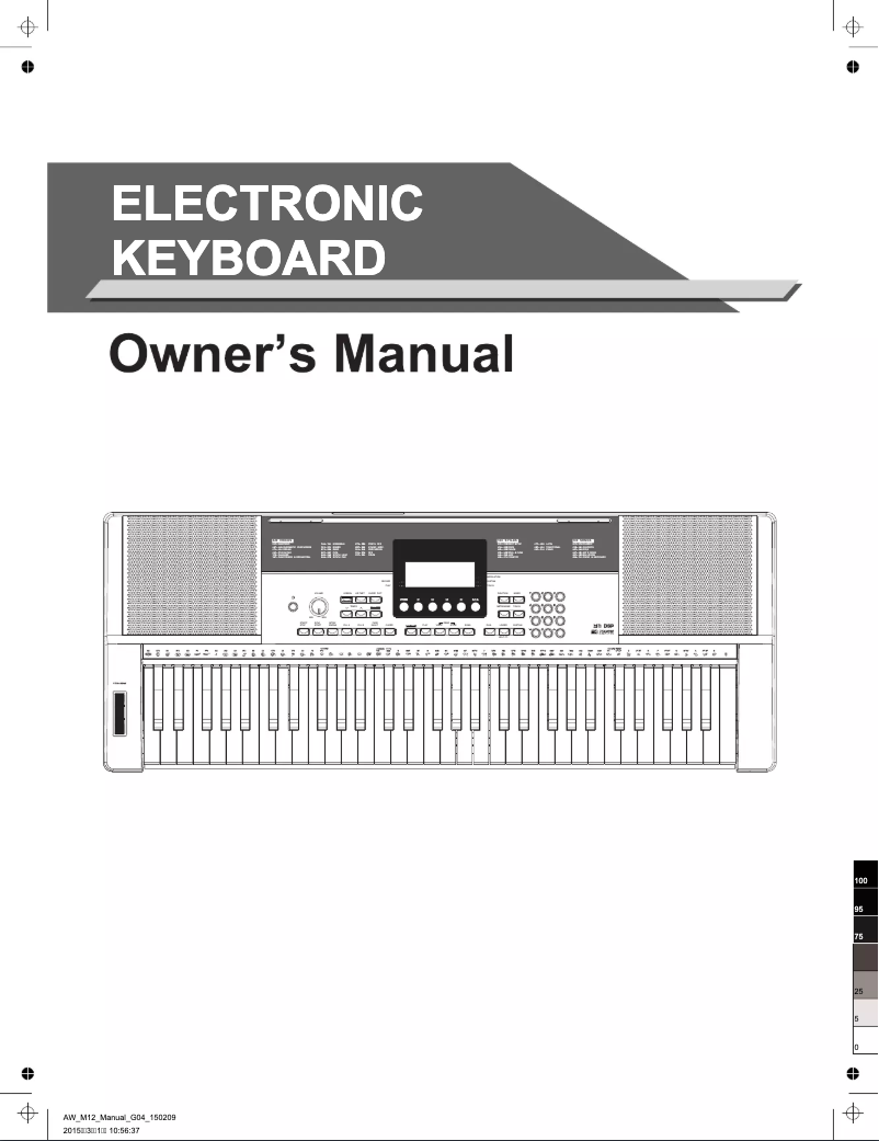 Imagen de la primera página del manual del dispositivo M12