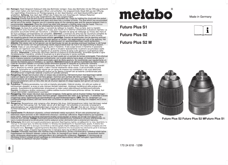Imagen de la primera página del manual del dispositivo Futuro Plus S2