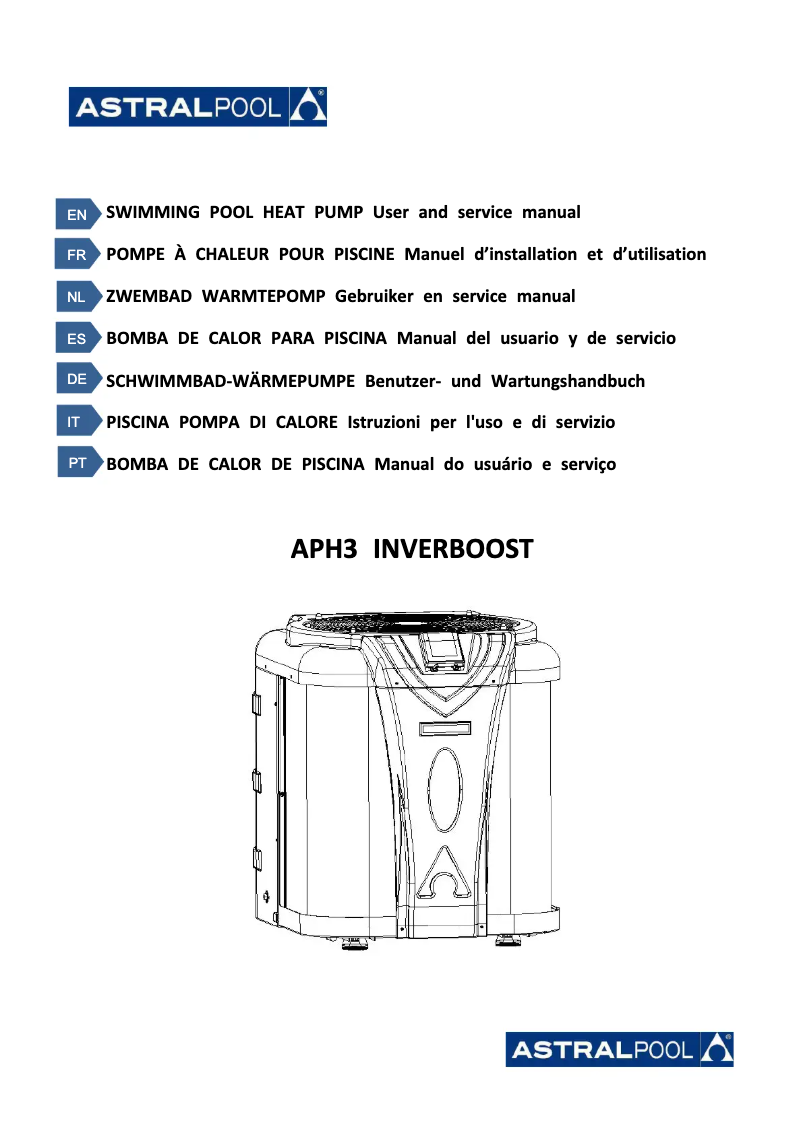 Imagen de la primera página del manual del dispositivo APH3 Inverboost
