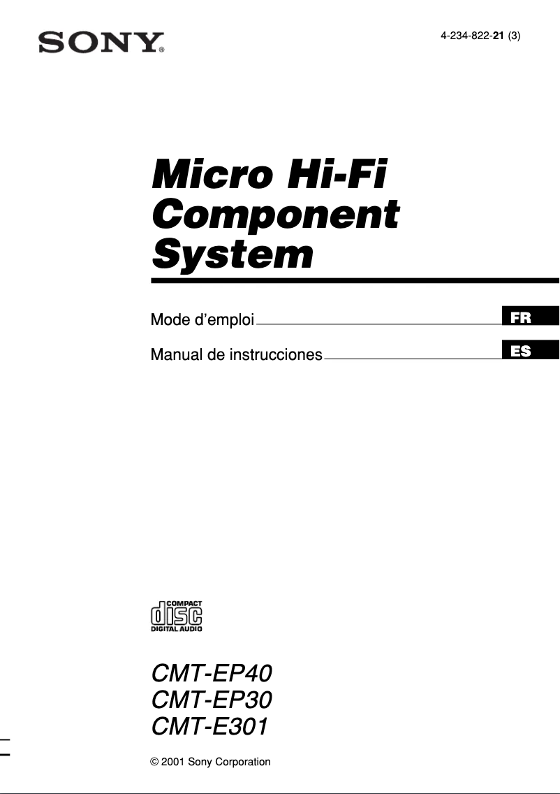 Imagen de la primera página del manual del dispositivo CMT-EP40