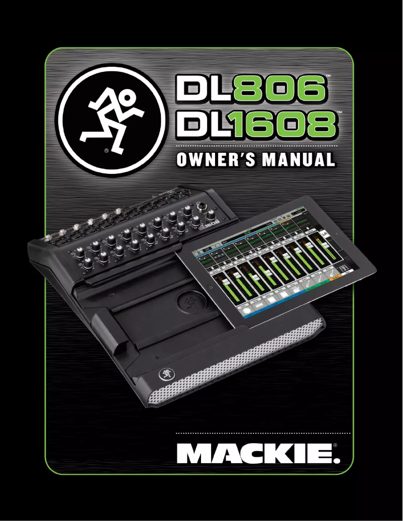 Imagen de la primera página del manual del dispositivo DL806